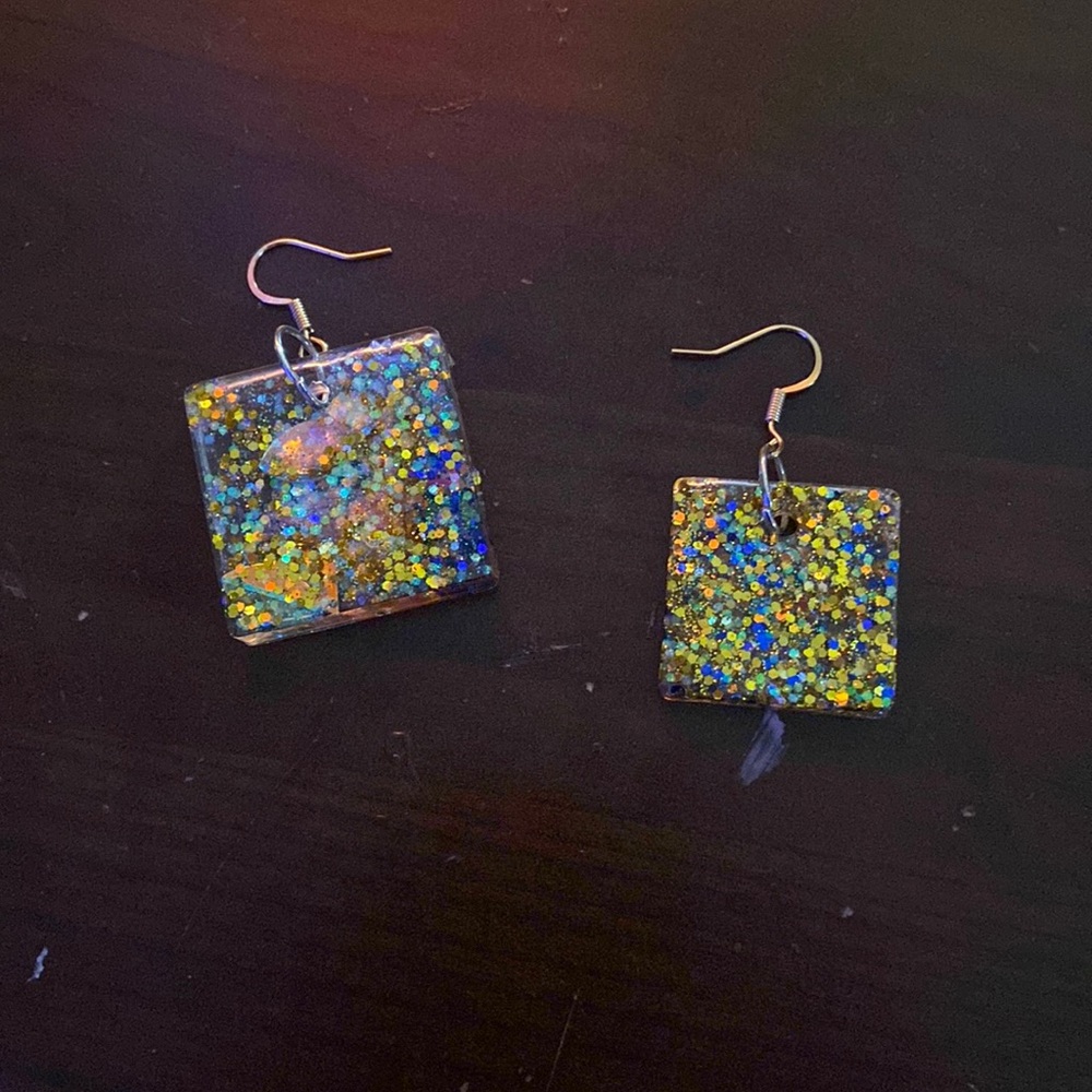 Hand made earrings.